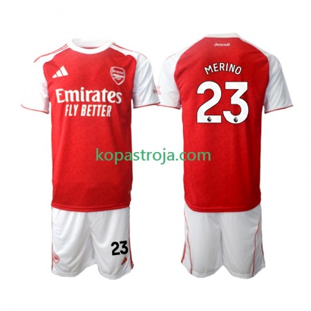 Billiga Fotbollströjor Arsenal Merino 23 Barn Hemma tröja 2025/26 Kortärmad